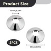 2 Pcs Chrome Radiator Pipe Covers 15mm, Radiator Pipe Collars