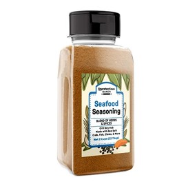 Unpretentious Seafood Seasoning, 2 Cups, Herbs & Spices Blend for Fish, Shrimp, Clams, Crab, Gumbo, & More