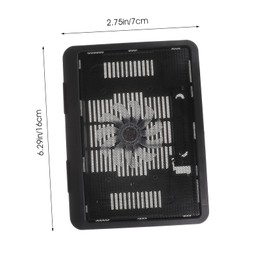 Angoily Laptop Cooling Pad with Quiet Fan Height Laptop Stand for Notebooks Ergonomic Design for Home Office Outdoor Use Efficient Air Cooling Anti-Skid Base