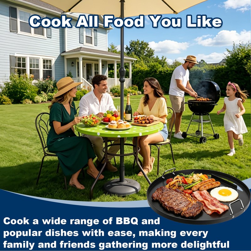 Full Size Griddle Insert for Weber 22 Inch Charcoal Grills