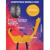 Punmew Trailer Wheel Lock 2 Pack Heavy-Duty Adjustable Anti-Theft Trailer