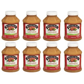 Home Style Cinnamon Applesauce, American Grown Apples by Musselmanns., Non-GMO, Gluten Free, Dairy Free, 48 Oz Jar - Pack of 8