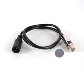 650nm red line laser module industrial laser module adjustable focus line length 19.7″ DC plug diameter 12mm (line-1pack)