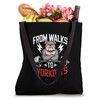 From Walks To Workouts Bulldog Strength Motivation Tote Bag
