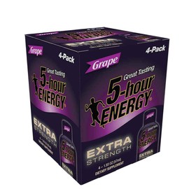 5 Hour Energy Extra Strength Grape Shots, 7.72 Fluid Ounce -- 12 per case.