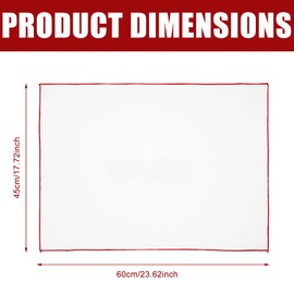 4 Stück Mikrofaser Poliertuch für Glas, 60 x 46cm Groß Poliertücher Weinglas Poliertuch Wiederverwendbar Weinglas Poliertücher Streifenfreies Glas Reinigungstuch für Fenster Brillen Gläser (4, Weiß)