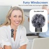 Mini Wireless Furry Windscreen & Foam Cover Set for Lavalier
