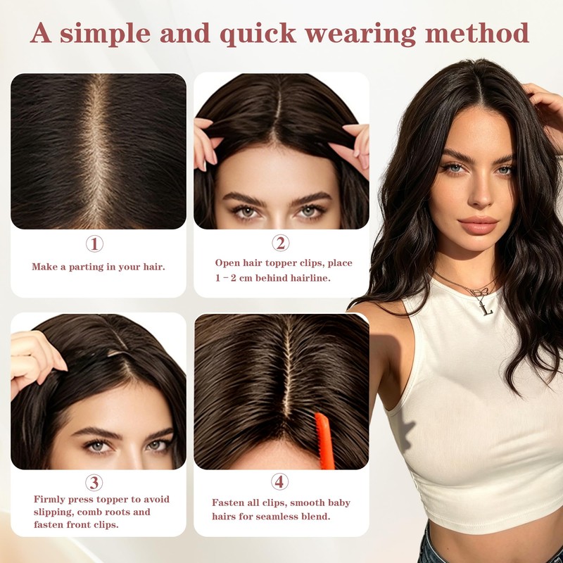 Hair Toppers for Women with Thinning Hair 14 Inch Toppers