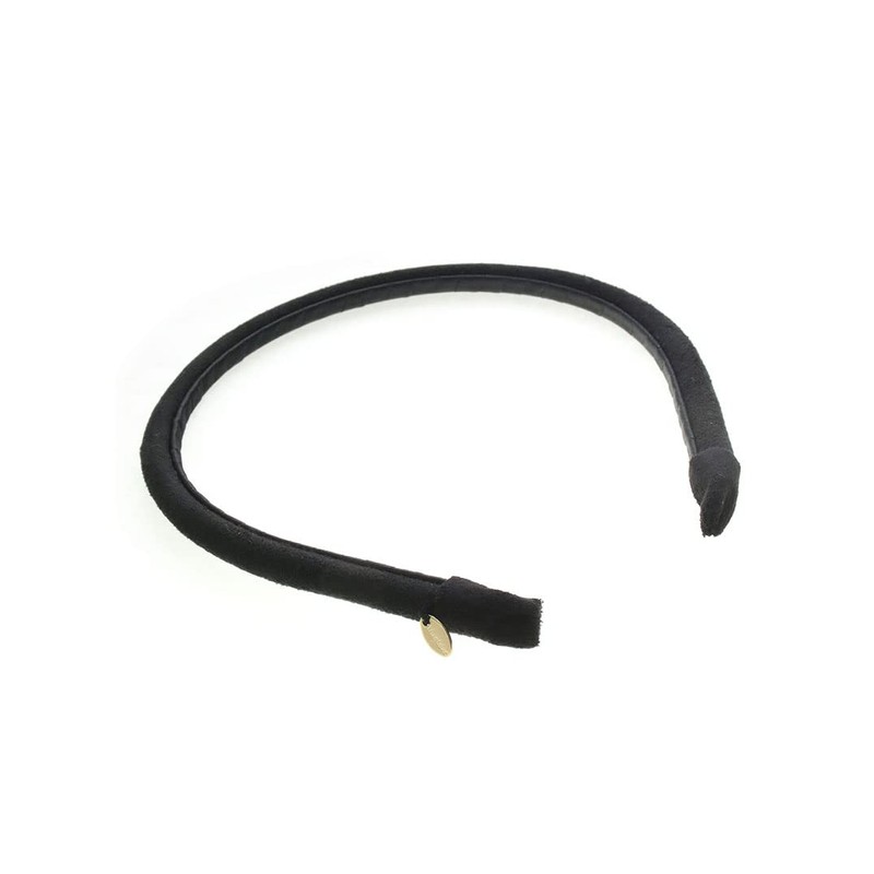 Vingtaine HK-258 Simple Headband with Suede, Basic, Adult, Present, Black