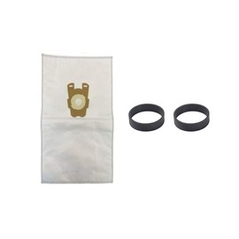 NorthShore Vacuum 6 Pack Replacement Bags to Fit Upright Style F Kirby Vacuums + 2 Belts. These Bags and Belts are Compatible with Avalir, Sentria I, II, G10, G10D, G10E.