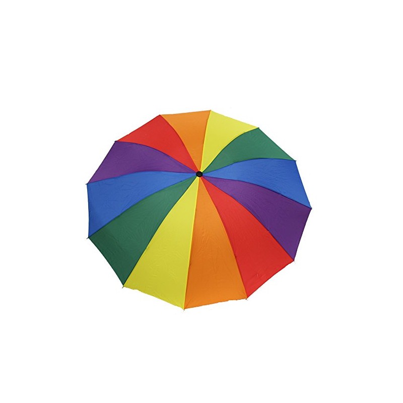 Zac's Alter Ego Foldable Handbag Colourful Rainbow Umbrella in Case