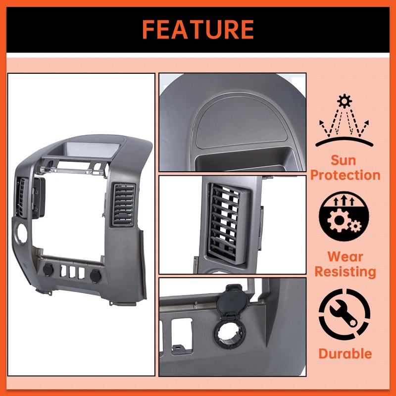 ECOTRIC Center Dash Instrument Panel Lid Compatible with 2004 2005