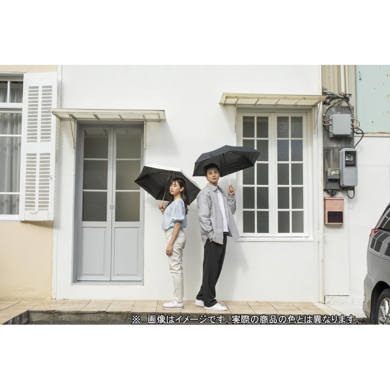 Nakatani Natural Basic Folding Umbrella, UV Bamboo Gray [924-048], Hand