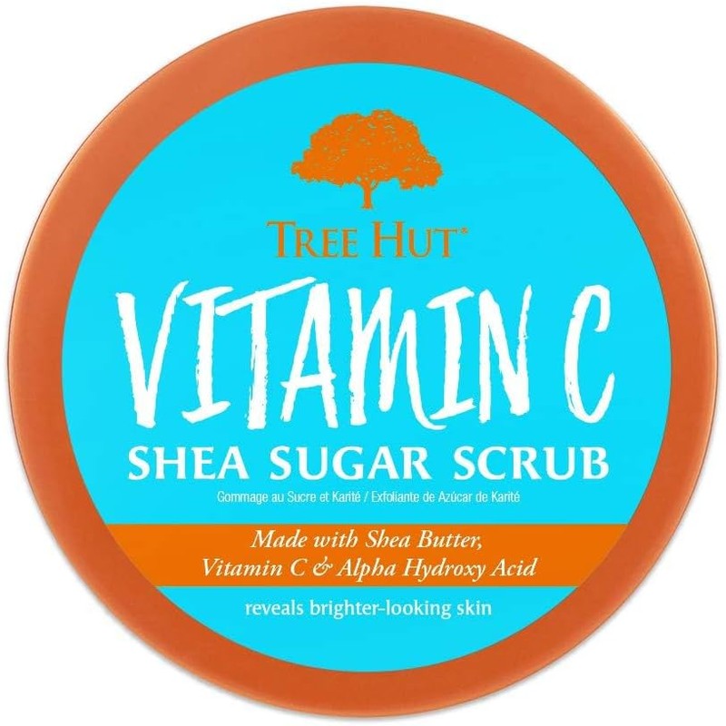 TREE HUT, Vitamin C Shea Sugar Scrub, Exfoliante Corporal de