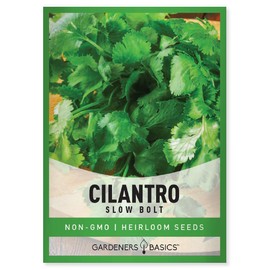Cilantro Seeds for Planting Heirloom Non-GMO Herb Coriander Plant Seeds for Home Herb Garden Vegetables Makes a Great Gift for Gardening by Gardeners Basics