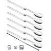 6 x long drink spoons with kink (20 cm long),