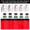 AKM 338Pc Thread Repair Kit, HSS Drill Helicoil Repair Kit