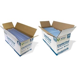 AdTech Hot Glue Sticks Bundle - 85 Full Size 10" Clear Sticks and 220-145-5 200ct 4" Clear Sticks