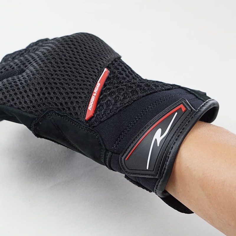 Rough & Road RR8424BK3 Comfort Knuckle Mesh Gloves for Motorcycles