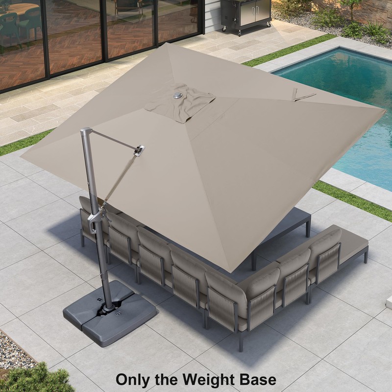 PURPLE LEAF 220 lBS Heavy Duty Patio Umbrella Base XBS535