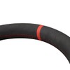 MEWANT Hand Stitch Black Suede Steering Wheel Cover Wrap for