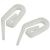 Nylon Curtain Tape Hooks Bulk Hardware (100 Hooks)
