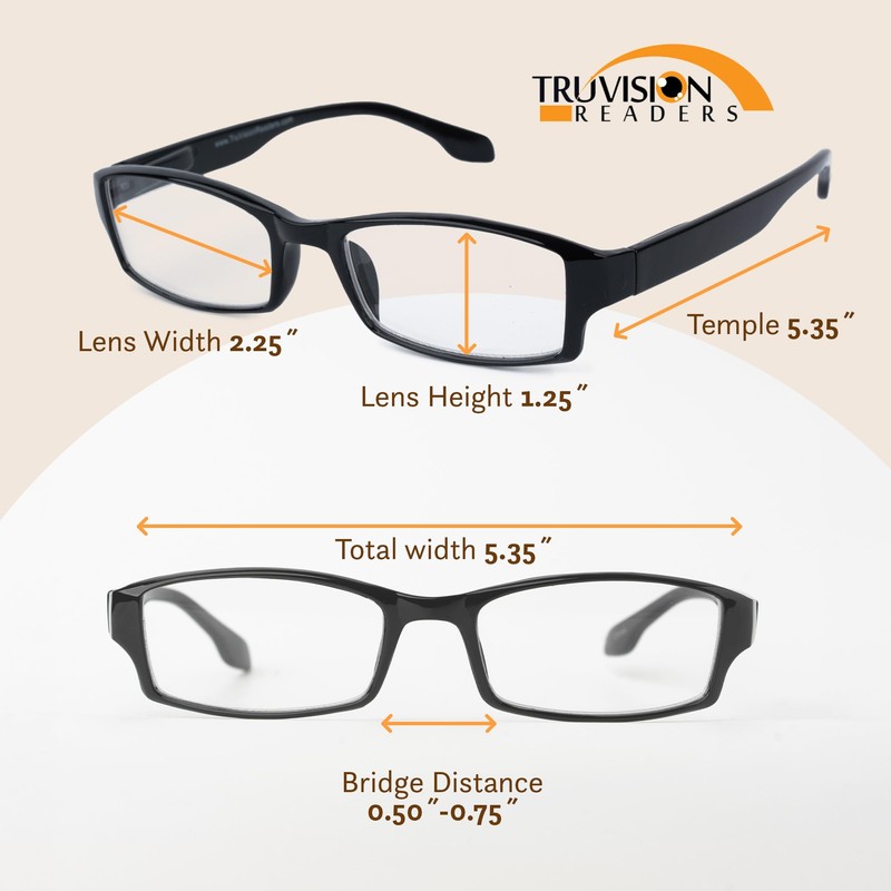 TruVision Readers - 9501HP - 4 pk - 2Blk 2Tort