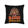 Funny Thanksgiving meme Turkey day Throw Pillow