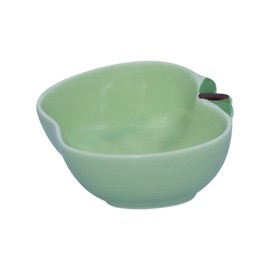 MXCELL Cute Small Ceramic Pet Hamster Bowl Mini Food and Water Dish for Puppy Dogs, Cats, Guinea Pig, Rabbit, Snake (Green)