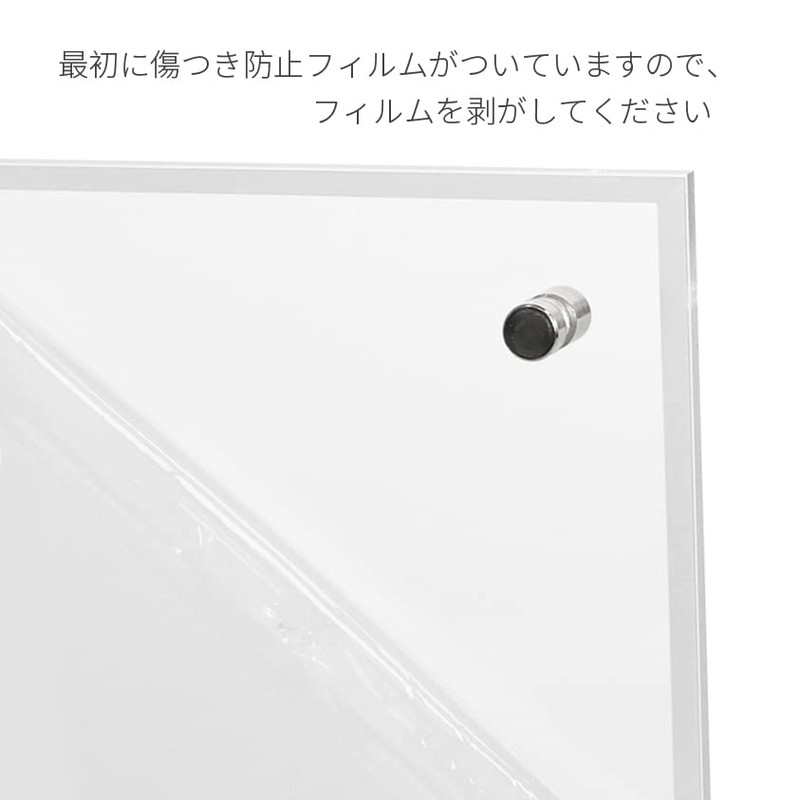 BValley Clear Acrylic Photo Frame, Frame Stand, Double Sided Clear