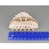 pale blush leaf hair clip claw butterfly clamp 3 5/8