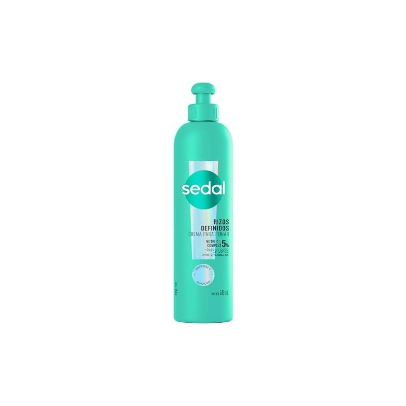 Sedal Crema Para Peinar Rizos Definidos, 300 Ml, Pack of