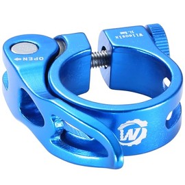 Quick Release Bike Seat Clamp Bicycle Seatpost Collar Diameter 31.8mm,Premium Lightweight Aluminum Seat Post Clamp