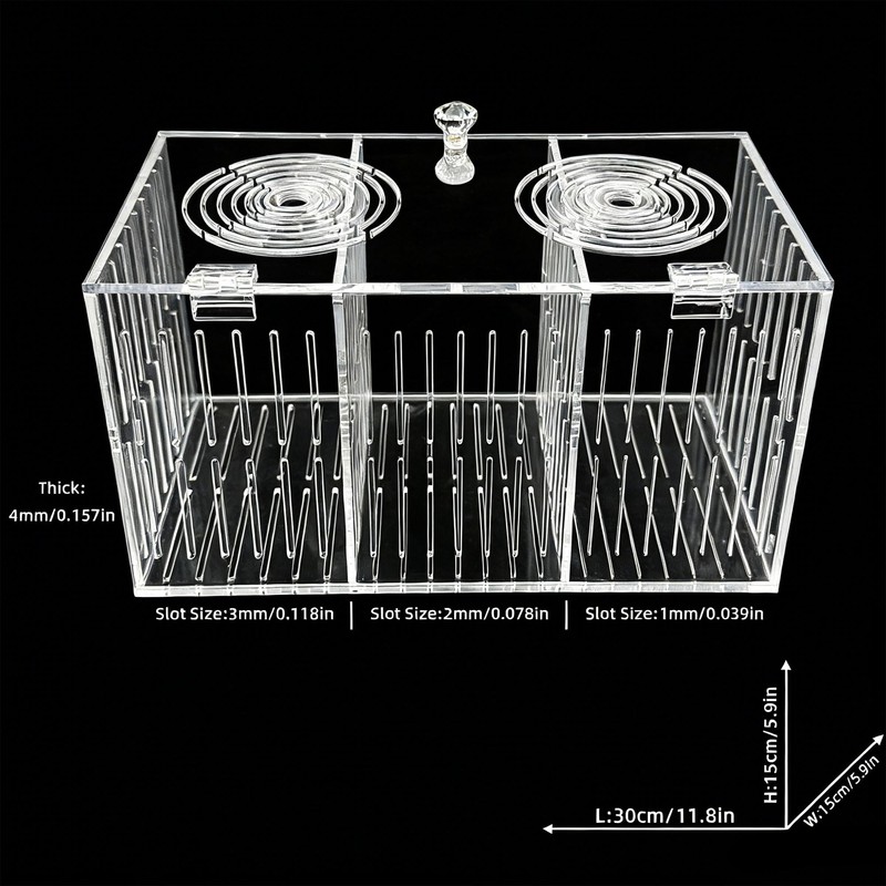 YHaurorise Acrylic Breeding Box Fish Trap Aquarium Container, Acclimation Isolation