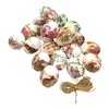 Ukrainisches Kunsthandwerk® 21 Easter Eggs for Hanging / Foil Covered