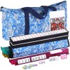 SEGAWE American Mahjong Set - 166 White Tiles, 4 Racks