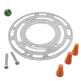 MARRTEUM 4 Pack Universal Light Crossbar Kit Ceiling Light Fixture Mounting Bracket with Ground Screw and Acorn Cap Nut for Wall Light Mounting, Close to Chandelier, Ceiling Light