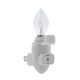 Creative Hobbies White Auto On Sensor Plug in Night Light Module Includes 3 Bulbs and 3 Plastic Clips, Great for Making Your Own Decorative Night Lights, Pack of 3