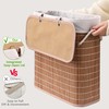 Livole Bamboo Toilet Paper Storage with Lid - 16 Regular