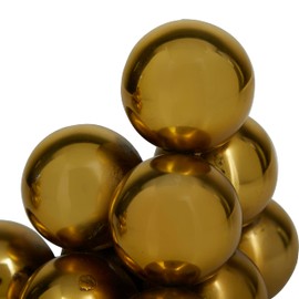 The Novogratz Stainless Steel Stacked Orb Bookends, Set of 2 6"W, 5"H, Gold