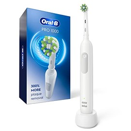 Oral-B Cepillo de dientes eléctrico recargable Pro 1000, color blanco