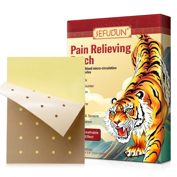 Tiger Pain Relief Plasters, 10 Joint Pain Relief Plasters for Back Pain, Lumbar Disc Herniation, Muscle Pain