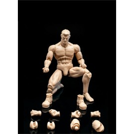 1/12 Scale Male Action Figure,6inch Male Flexible Muscular Strong Miniature Figure Body Doll Collectible