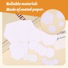 TLKKUE 600 Pieces Paper Piecing Hexagon Paper Piecing Template 6