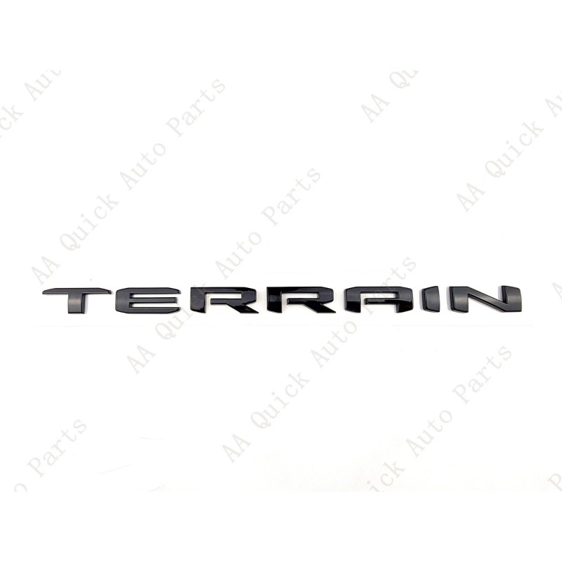 GMC 5PC Gloss Black Door Rear Tailgate Terrain SLT Letter