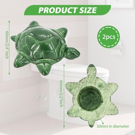 2 Pcs Turtle Toilet Bolt Covers, Toilet Bowl Nut Caps Decorative, Toilet Bolt Cover Decorative, Easy To Install
