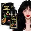 shampoo con tinte 3 en 1,Champú Colorante para Teñir el