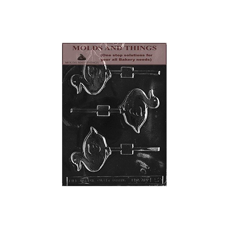MOLDS AND THINGS Duck Lolly Easter Chocolate Candy Mold with