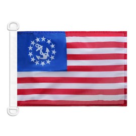 United States Civil Ensign NAUTICAL Flag 18'' x 12'' - USA - US - American merchant flags 30 x 45 cm - Banner 12x18 in for boat - AZ FLAG