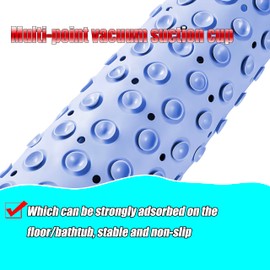 VSUSN Non-Slip Shower Mat, 55 cm Round Non-Slip Mat Shower with Suction Cups, Machine Washable, Anti-Drop Non-Slip Mat, Pink